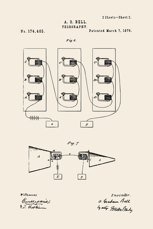 Improvement in Telegraphy patent print